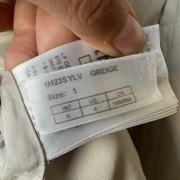 ba&sh Sylvana Off White Cream Blazer Jacket Size S - Picture 7 of 9